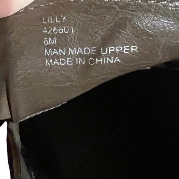 Lilly brown heeled combat boots - Picture 7 of 7